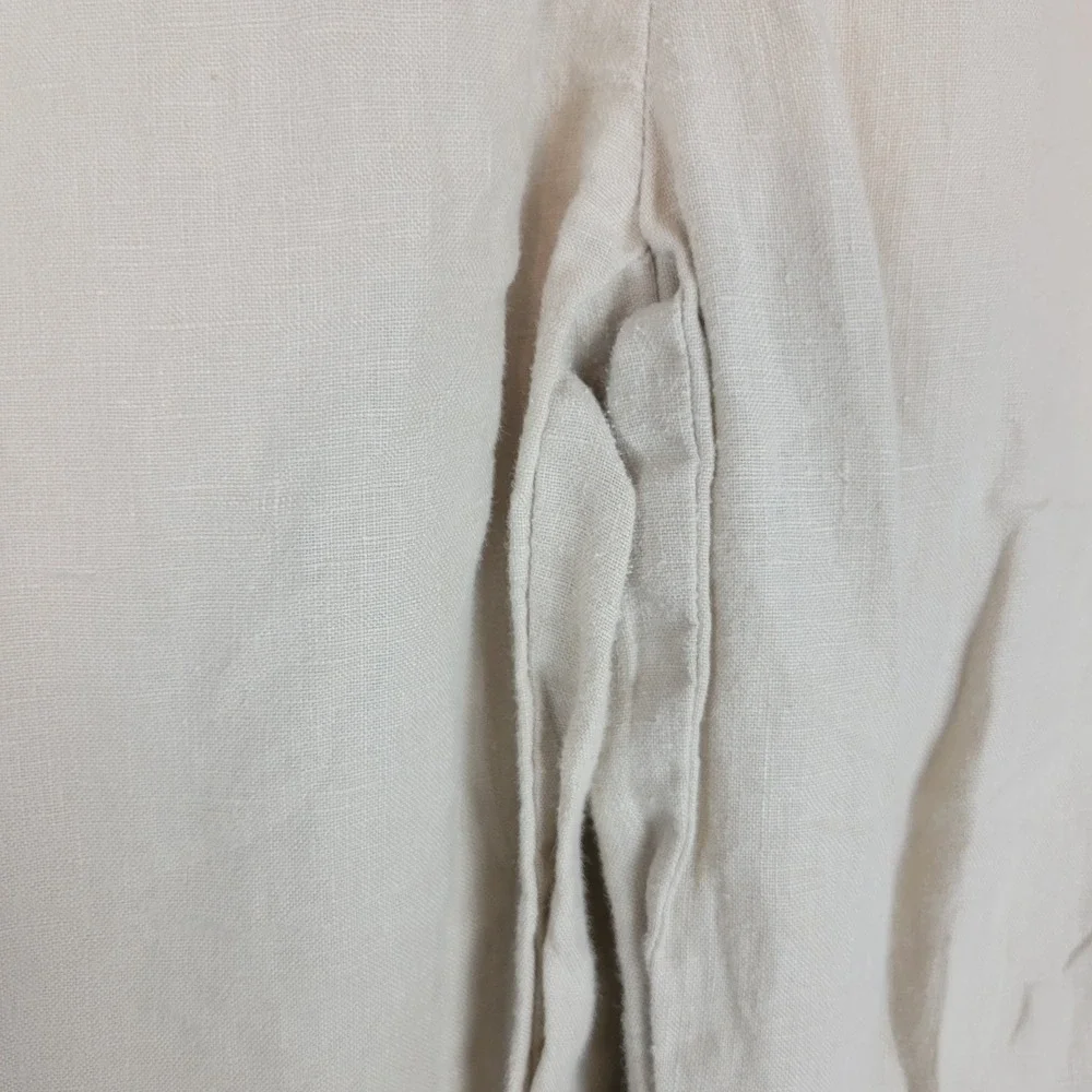 Quince 100% European Linen Pants‎ Driftwood Size Medium Tan Beige Lagenlook